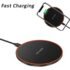 Wireless Charger Time Alarm Clock LED Digital Thermometer Earphone Phone Chargers Fast Charging Dock Station for iPhone Samsung