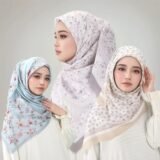 Floral Printed Wave Viscose Square Scarf Muslim Hijabs Cotton Headscarf Women Fashion Malaysia Handkerchief Foulard 110*110cm