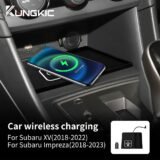 For Subaru XV Impreza 2018 2019 2020 2021 2022 15W Car Wireless Charger Mobile Phone Fast Charging Holder PVC