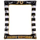Frame Birthday Photo 70Th Selfie Party Inflatable Picture Props Booth Happy Supplies Photography Sign 70 Yearblow Old Decor