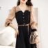 Summer Green Black Knitted Robe Femme Summer O Neck Sleeveless Kink Hollow Out Sexy Slim Bodycon Dress Split Fork Long Vestidos