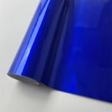 Glossy Candy Blue Vinyl Wrap Film Metallic Waterproof Bubble Free Sticker Decal For Car Accessories Motorcycle Bike DIY Sticker