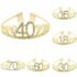 16 18 21 30 40 50 60 70 Birthday Party Black Gold Sash Ribbon Women and Men Birthday Party Decoration Supplies Favors