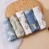 HappyFlute 5Pcs/Set 60*60cm Soft Muslin Feeding Burp Cloth Newborn Cotton Baby Bib