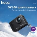 HOCO DV100 2.0inch IPS Screen Sports Camera 1080P 30FPS Anti-Shake Action Cam 30 Meter Water Resistance Support 150 Degree Wide
