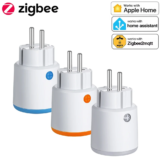 Homekit Smart Tuya Zigbee Power Plug 16A EU Outlet 3680W Meter Remote Control Work With Zigbee2mqttt