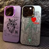 Human Heart Medical Resolution Phone Case For iPhone 17 16 15 14 13 12 11 Pro MAX Matte Anti Fall Cover