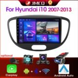 JMCQ 2 Din Car Radio For Hyundai i10 2007 2008 2009 2010-2013 Stereo Multimedia Player Android 12 4G GPS Navigation 2din Carplay