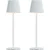 Kakanuo CordlTable Lamp Rechargeable White – KK 2 Pack 5000mAH Battery Operated Lamp or Table, 3 Color SteplDimming WirelLamp or