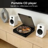 KC-708 Portable CD Player with Touch Panel Supports HD USB/CD Playback and FM Radio