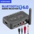 Bluetooth 6.0 Audio Receiver RCA 3.5mm AUX USB Stereo NFC BT 6.0 Wireless Adapter U-Disk With Mic For Car Kit Speaker Amplifier