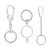 Keychain Authentic 925 Sterling Silver Moments Bag Charm Holder Key Ring Set Fit Original Charms for Women Jewelry