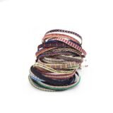 KKBEAD Colombia Bracelet Cloth Fabric Bracelets for Women Men Handwoven Braided Wristband Gift Wholesale Boho Friendship Jewelry