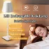 LED Night Light with Clock Digital Alarm Clock Rechargeable Bedside Lamp Dimmable Wake Up Light Table Clock 1500mAh Battery