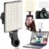 Portable Mini LED Selfie Fill Light 3 Modes Adjustable Brightness Rechargeable Lamp For Mobile Phone Computer Live Video Light
