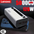 Lenovo 500000mAh 120W Super Fast Charging Power Bank High Capacity External Battery Portable Battery Charger For iPhone Samsung