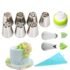 MRF 27 Pcs Small Stainless Steel Russian Flower Icing Tips Kit Pastry Baking Decorating Piping Nozzles Set Cupcakes Tools