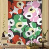 M-Marimekko-U-Unikko Flowers Cartoon Tapestry Art Science Fiction Room Home Decor Wall Hanging Sheets