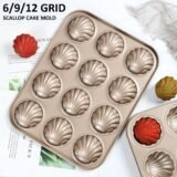 Madeleine Mold Shell Shape Baking Mold Carbon Steel Chocolate Cookie Cake Mould Baking Pan Dessert Pastry Tray For Kitchen Tool