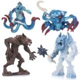 Marine Green Crab Monster Octopus Mythology Animal Action Figures Ice Troll Warcraft Warrior With Weapons PVC Toys Kids Gift