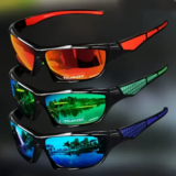 Men’S Polarized Sunglasses Colorful Film Outdoor Night Vision Driver’S Driving Sunglasses Cycling Sports Goggles Wind Goggles
