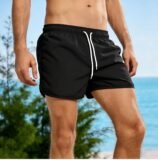 Men’s Swim Shorts Swim Trunks Quick Dry Board Shorts Bathing Suit Breathable Drawstring With Pockets for Surfing Beach Summer