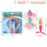 Mermaid Dive Toys Transparent Shell Bath Toys Colorful Mermaid Pool Toys Swimming Pool Gift For Toddlers Boys Girls Teens Adult