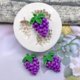 Mini Grape Shape Silicone Sugarcraft Mold Resin Tools Cupcake Baking Mould Fondant Cake Decorating Tools
