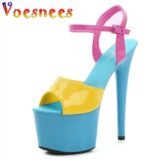 Modern Sandals Pole Dance Women Sandals High Heels New summer Mixed Colors Platform Sexy Fashion Stripper Wedding Shoes Female