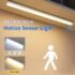 WILLED Warm Light Motion Sensor Cabinet Light Battery Display 60 LED Touch Light Bar Wireless Rechargeable Battery Night Light