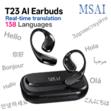 MSAI T23 AI Translator Earbuds 138 Languages Multilingual