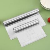 Multi-purpose Stainless Steel Scraper & Chopper, Dough Scraper, Pizza Dough Cutter , kitchen tools Measuring Scale Cake