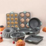 Multifunctional Silicone Cake Molds Heat Resistant 3D Spiral Pattern Oven Baking Pan Non-Stick Bread Muffin Mold DIY Baking Tool