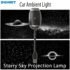 USB Car Star Projector Light HD Focusing Starry Sky Projection Lamp for Car Interior Bedroom Living Room Party Decor