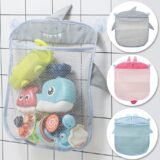 New Baby Bathroom Mesh Bag Sucker Design For Bath Toys Kids Basket Cartoon Animal Shapes Cloth Sand Storage Net