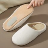 New Men Slippers Light House Soft Home Cotton Slipper Winter Indoor Floor Shoes Couples Women Silence Slides Bedroom Flats