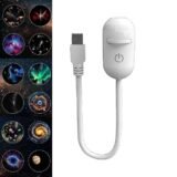 Night Sky LED Projection Lamp USB HD Galaxy Star Car Bedroom Atmosphere Light Dimmable 3 Modes Plug Play Cool White