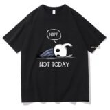 No not today. T-shirt anime Hollow Knight men Harajuku Aesthetic short-sleeved top 100% cotton T-shirt retro streetwear