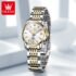 OLEVS Brand New Fashion Skeleton Mechanical Watch for Women Leather Strap Waterproof Transparent Womens Watches Relogio Feminino