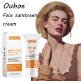 Ouhoe Face Sunscreen Cream Gentle Prevent UV Remove Wrinkle Delay Aging Prevent Sunburn Moisturizing Non-sticky Sunscreen Lotion