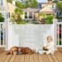 42 Tall Retractable Dog Gate, 155 Extra Long Retractable Baby Gate with Support Rods Prevent Crawling Under, Indoor Outdoor Retr
