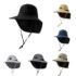 Summer Woven Straw Hat Ladies Beach Hat Sun Hat Wide Brim Soft Simple Fisherman Hat Panama Straw Dome Woven Bucket Hat