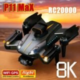 P11 Max GPS Drone 8K HD 5G Professional Aerial Photography Dual Camera Obstacle Avoidanc Brushless Quadrotor 20000M 2026 New