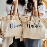 Personalized Bridesmaid Proposal Bags Canvas Bags for Bridal Party Gifts Bachelorette Party Bags Beach Bag Gift Bags Girls