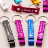 Personalized Engraved Bottle Opener, Customized Key Chain,Wedding Favors,Brewery,Hotel,Restaurant,Logo Private Gift,30,50,100Pcs