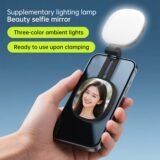 Phone Magnetic Beauty Selfie Light Live Stream Handheld Fill Light with Makeup Mirror Portable Outdoor LED Fill Light