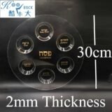 Plastic Clear Jewish 6-Section Passover Seder Plate – Kosher with Food Labels & Elegant Design