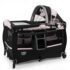 5 in 1 Baby Bassinet, Bedside Bassinet for Baby, Pack and Play with Changing Table, Portable Crib with Mattress, Music Box, Carr