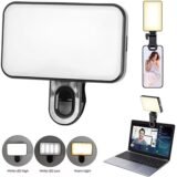 Portable Mini LED Selfie Fill Light 3 Modes Adjustable Brightness Rechargeable Lamp For Mobile Phone Computer Live Video Light