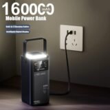 Portable Outdoor Emergency Power Banks Smartphone Backup Power 160000mAh Built-in Cable Powerbank Camping Light Portable Charger